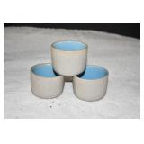 Set of 3 Pigeon Forge Pottery Small Cups