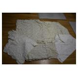 Vtg Lace Tablecloths x 5