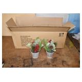 Set of 12 10" Tin Holiday Decor