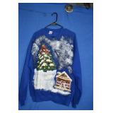 Vtg Handmade Christmas Sweatshirt