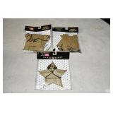 3 Gold Happy New Year Banners