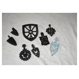 Vtg Cast Iron Trivet and Mini Iron Lot
