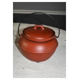 Vtg California Pottery Bean Pot with Handle