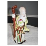 Vtg Shou Xing Ceramic Statue