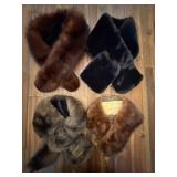 Vtg Fur Wraps and Collars