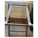 Vtg Wooden Folding Luggage Rack