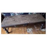 Vtg Wooden Coffee Table with Drawer