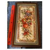 Vtg Wooden Serving Tray With Handles