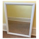 White Framed Wall Mirror