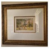 Framed Artist Proof by Claude Fossoux