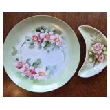Vtg J&C Bavaria Plate & Crescent Dish