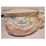 Vtg Rubens Originals Baby Planter