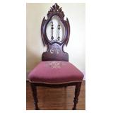 Antique Victorian Walnut Slipper Chair