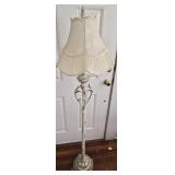 Vtg White Floor Lamp
