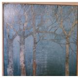 Golden Day Turquoise Canvas Art Print