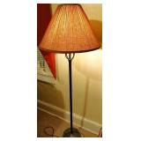 Vtg Metal Floor Lamp With Shade