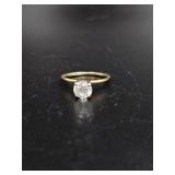 14KP Solitaire Ring