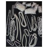 Large Group of Costume Pearls