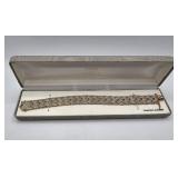 18K over Sterling Diamond Accent Bracelet