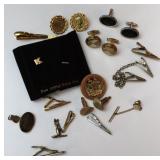 Group of tie Clips & Cuff Links