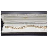 18K over Sterling Diamond Accent Bracelet