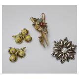 Kramer Clip-Ons & Vintage Brooch Pins