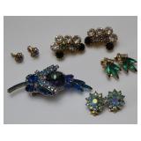 Vintage Rhinestone Brooch Pins & Clip-Ons