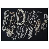 Large Lot of Fashion Pearl Necklaces