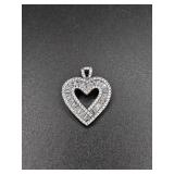 925 & CZ Heart Pendant