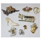 9 Pcs Brooch Pins