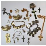 Multiple Cross Pendants, Pins & More