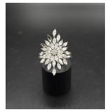 Stauer 925 Starburst Ring - missing stones