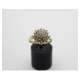 925 & White Stone Cluster Ring