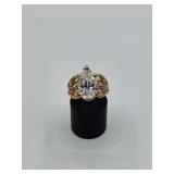 14K Gold Plated CZ Ring