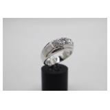 Silver Tone CZ Band