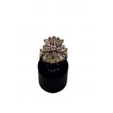 10K Gold Pink & White Stone Ring