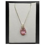 Austrian Crystal Pendant on 925 Chain