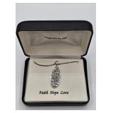 925 Faith Hope Love Pendant on 925 Chain