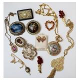 Unique Crystal & Gold-toned Fashion Jewelry & Pins