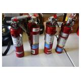 4 Small Marine Fire Extinguishers