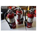 3 Standard Fire Extinguishers