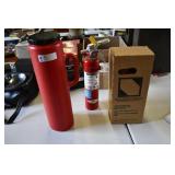 Flares Container and 2x Marine Fire Extinguishers