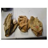 Vintage Baseball Gloves