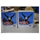 Pair of New Bald Eagle Statues