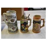 Lot of Vtg Ceramic Steins