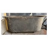 Antique rectangular Cast Iron Cauldron