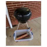 Weber Charcoal Grill and Utensils