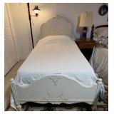 Vintage White Twin Bed
