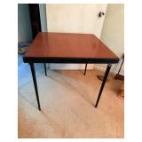 Vintage sewing machine folding table