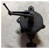 Vintage Hand Crank Bench Grinder